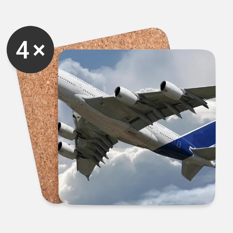 A380 - Untersetzer (4er-Set) - Weiß