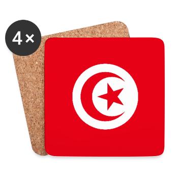 Tunisia - Coasters (set of 4) - white - Front