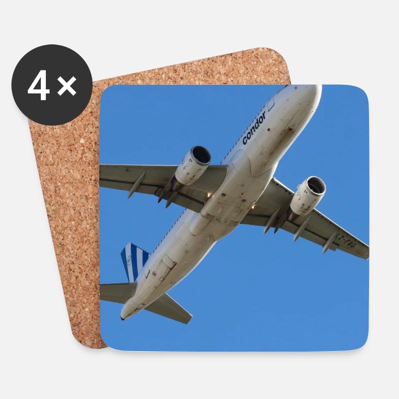 ab in den Urlaub - Untersetzer (4er-Set) - Weiß