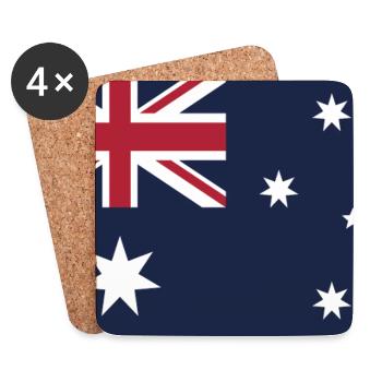 Show off your colors - Australia - Coasters (set of 4) - white - Front