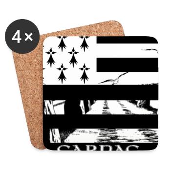 CARNAC - Coasters (set of 4) - white - Front