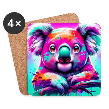 Koala - Coasters (set of 4) - white - Front
