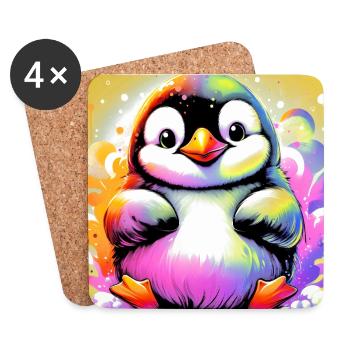 penguin - Coasters (set of 4) - white - Front