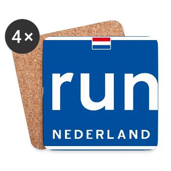 Grunn (Groningen) place name sign - Coasters (set of 4) - white - Front