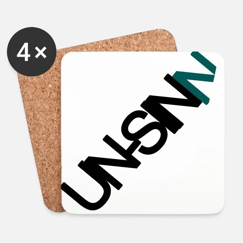 UN-SINN - Untersetzer (4er-Set) - Weiß