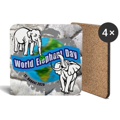 World Elephant Day 2020 - Untersetzer (4er-Set)