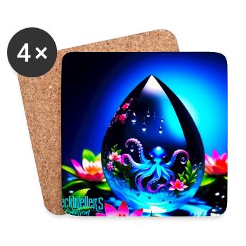 water drops - Untersetzer (4er-Set) - Weiß - Vorne