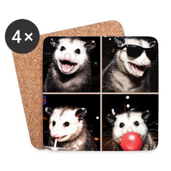 Opossums Opossum - Coasters (set of 4) - white - Front