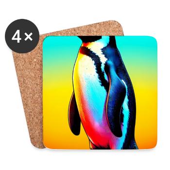 penguin - Coasters (set of 4) - white - Front