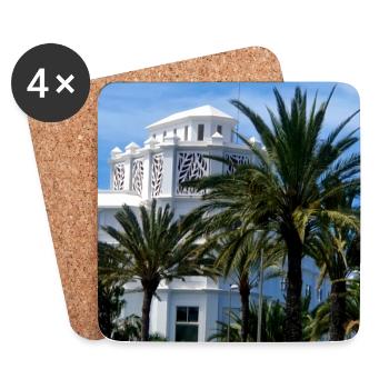 EC Holidays I Travel I Gran Canaria I Spain - Coasters (set of 4) - white - Front