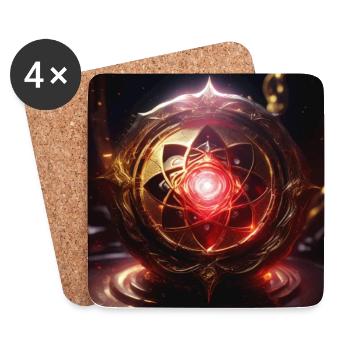 Root Chakra – Muladhara: Fire of the Earth - Coasters (set of 4) - white - Front