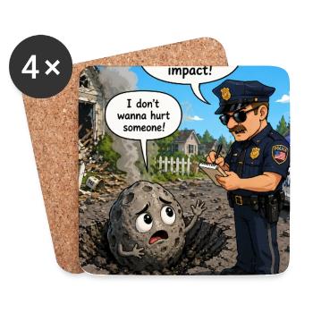 Intention does not cancel out the effect - Coasters (set of 4) - white - Front