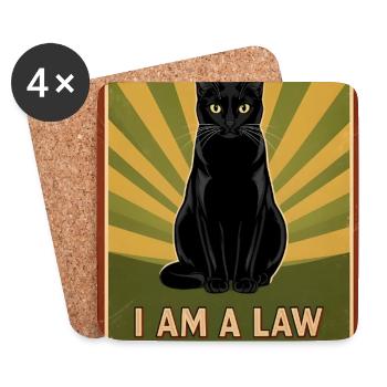I am a law unto myself - Untersetzer (4er-Set) - Weiß - Vorne
