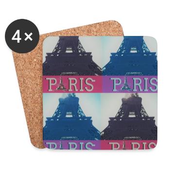 paris eiffel - Untersetzer (4er-Set) - Weiß - Vorne