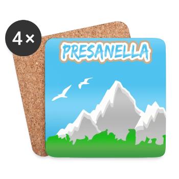 Alpinisme Presanella - Dessous de verre (lot de 4) - blanc - Devant