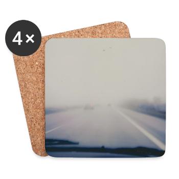 Travelling in grey - Coasters (set of 4) - white - Front