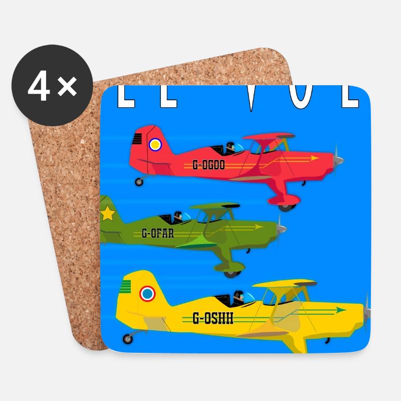 Le Vol - Untersetzer (4er-Set) - Weiß