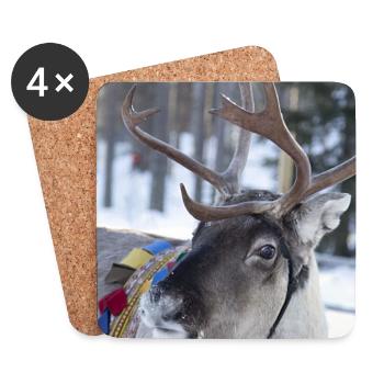 Reindeer - Coasters (set of 4) - white - Front