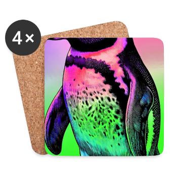 penguin - Coasters (set of 4) - white - Front