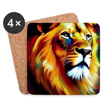 Le Roi Lion - Dessous de verre (lot de 4) - blanc - Devant