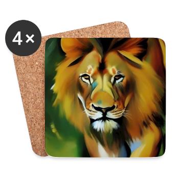 Le Roi Lion - Dessous de verre (lot de 4) - blanc - Devant