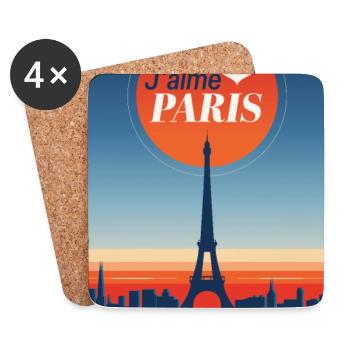 I love Paris - Coasters (set of 4) - white - Front