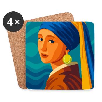 The Maiden (in suspension) - Coasters (set of 4) - white - Front