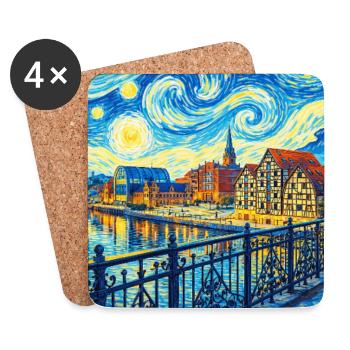 Bydgoszcz, Poland - Coasters (set of 4) - white - Front