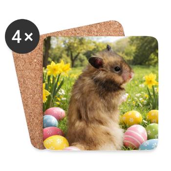 Chico 11: Ostern 2026 - Untersetzer (4er-Set) - Weiß - Vorne