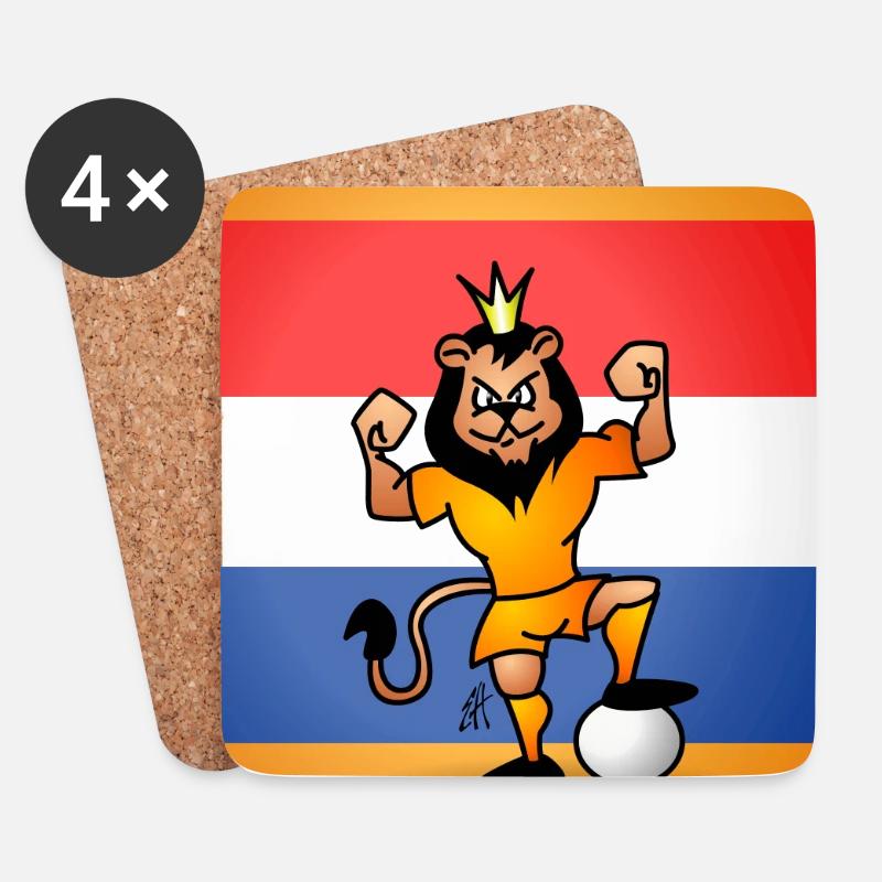 Oranje Leeuw iPhone - Untersetzer (4er-Set) - Weiß