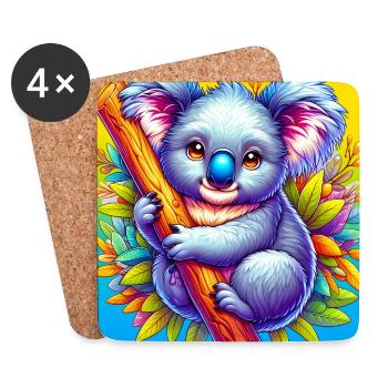 Koala - Coasters (set of 4) - white - Front