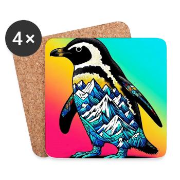 penguin - Coasters (set of 4) - white - Front