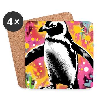penguin - Coasters (set of 4) - white - Front