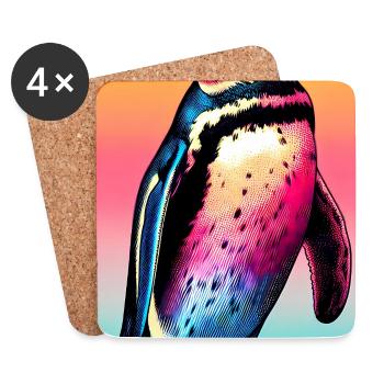 penguin - Coasters (set of 4) - white - Front