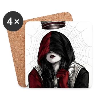 Royal darkness on the net - Coasters (set of 4) - white - Front