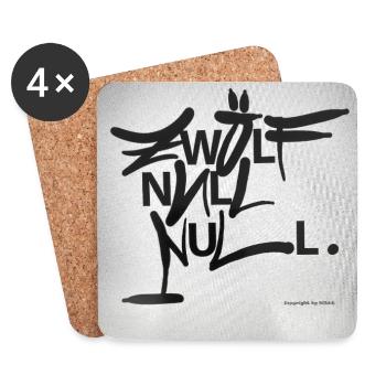 ZWÖLF_Null_Null - Coasters (set of 4) - white - Front