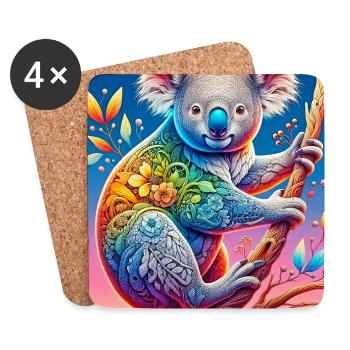 Koala - Coasters (set of 4) - white - Front