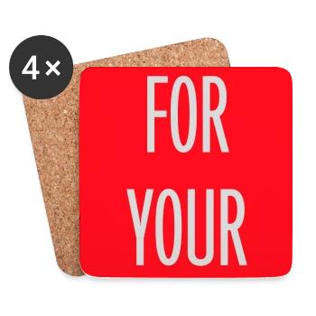 Do It For Yourself Inspirierend Selbstliebe Zitat - Untersetzer (4er-Set) - Weiß - Vorne