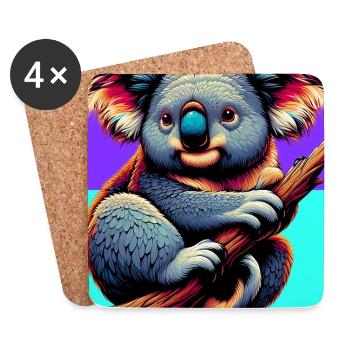 Koala - Untersetzer (4er-Set) - Weiß - Vorne