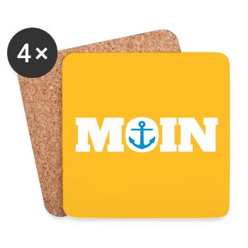 Accessoires Moin & Anker (D.I.Y.) - Untersetzer (4er-Set) - Weiß - Vorne