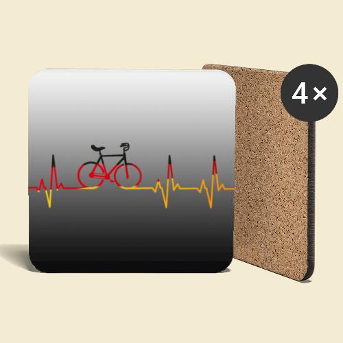 Kunstrad Heart Monitor Maske - Untersetzer (4er-Set)