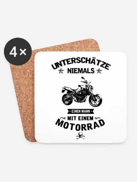 F800R Motorrad Unterschätze - Untersetzer (4er-Set) - Weiß