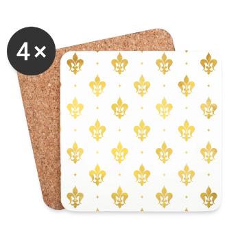 Lily flower - Coasters (set of 4) - white - Front