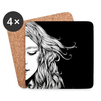 dreaming - Coasters (set of 4) - white - Front