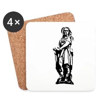 Vercingétorix 1 - Dessous de verre (lot de 4) - blanc - Devant