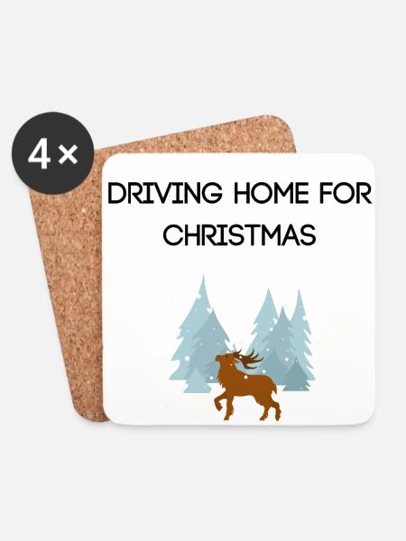 Christmas - Untersetzer (4er-Set) - Weiß