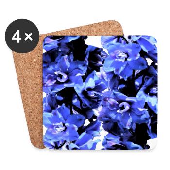 Hyazinthe blau - Untersetzer (4er-Set) - Weiß - Vorne