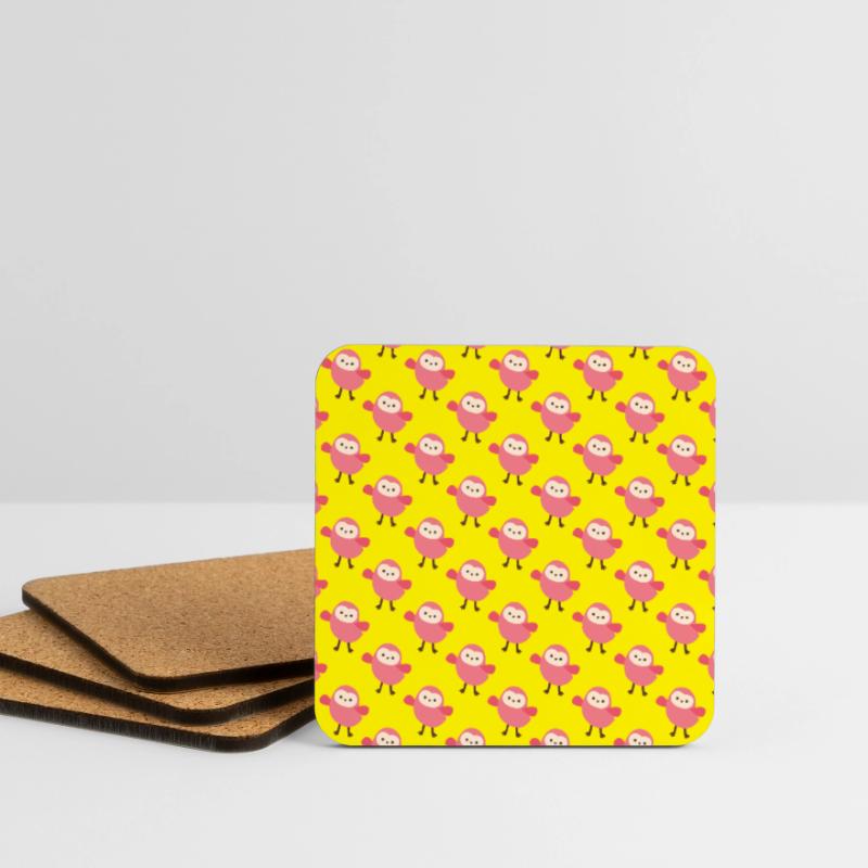 Eule Eule Eule Eule Eule Muster Design. Untersetzer (4er-Set)