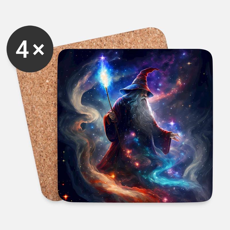 Galactic Wizard in the Galaxy - Untersetzer (4er-Set) - Weiß