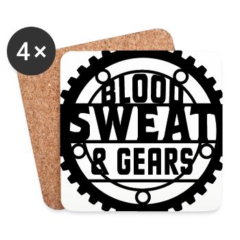 Blood Sweat And Gears Car Mechanic Automobile Love - Untersetzer (4er-Set) - Weiß - Vorne